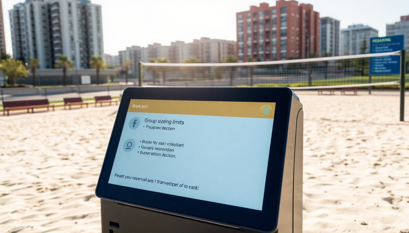 Gruppengrößen und Buchungsbeschränkungen