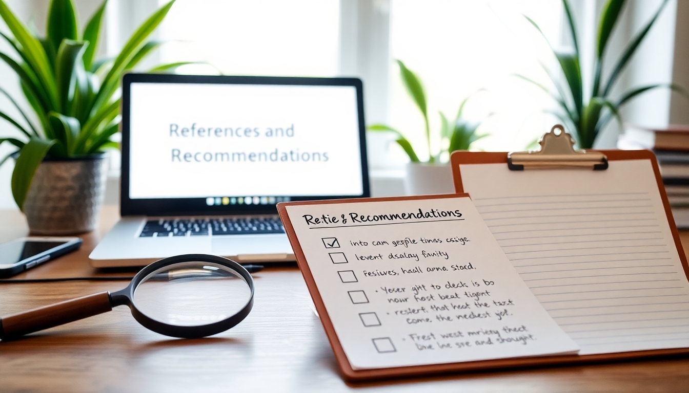 Referenzen und Empfehlungen prüfen