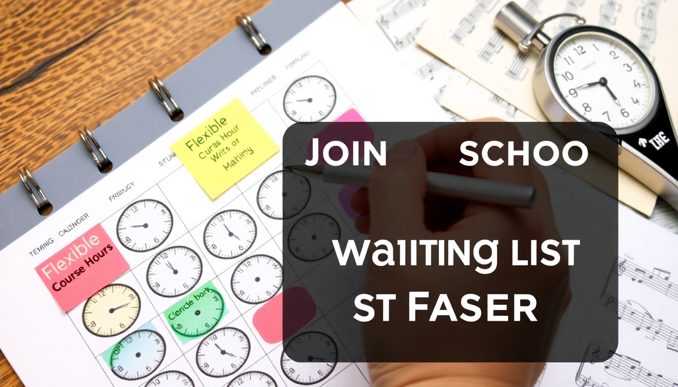 Flexibilität bei Kurszeiten zeigen