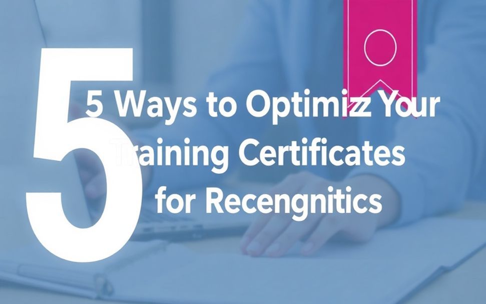 5 Wege, um deine Ausbildungsnachweise für die Anerkennung zu optimieren