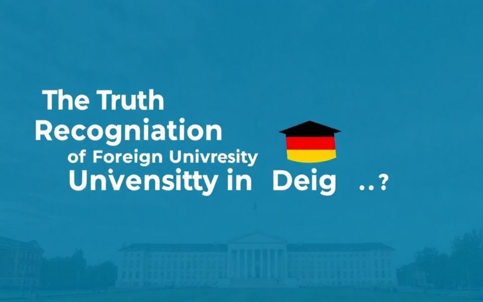 Die Wahrheit über die Anerkennung ausländischer Hochschulabschlüsse in Deutschland