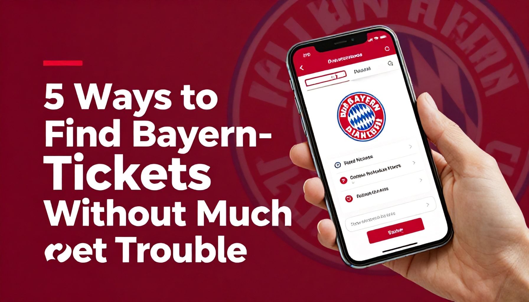 5 Wege, Bayern-Tickets ohne großen Aufwand zu finden