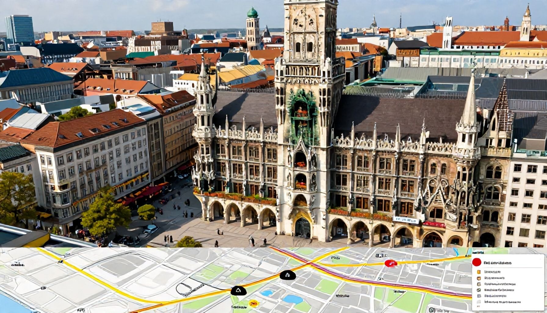Architektonische Meisterwerke am Marienplatz