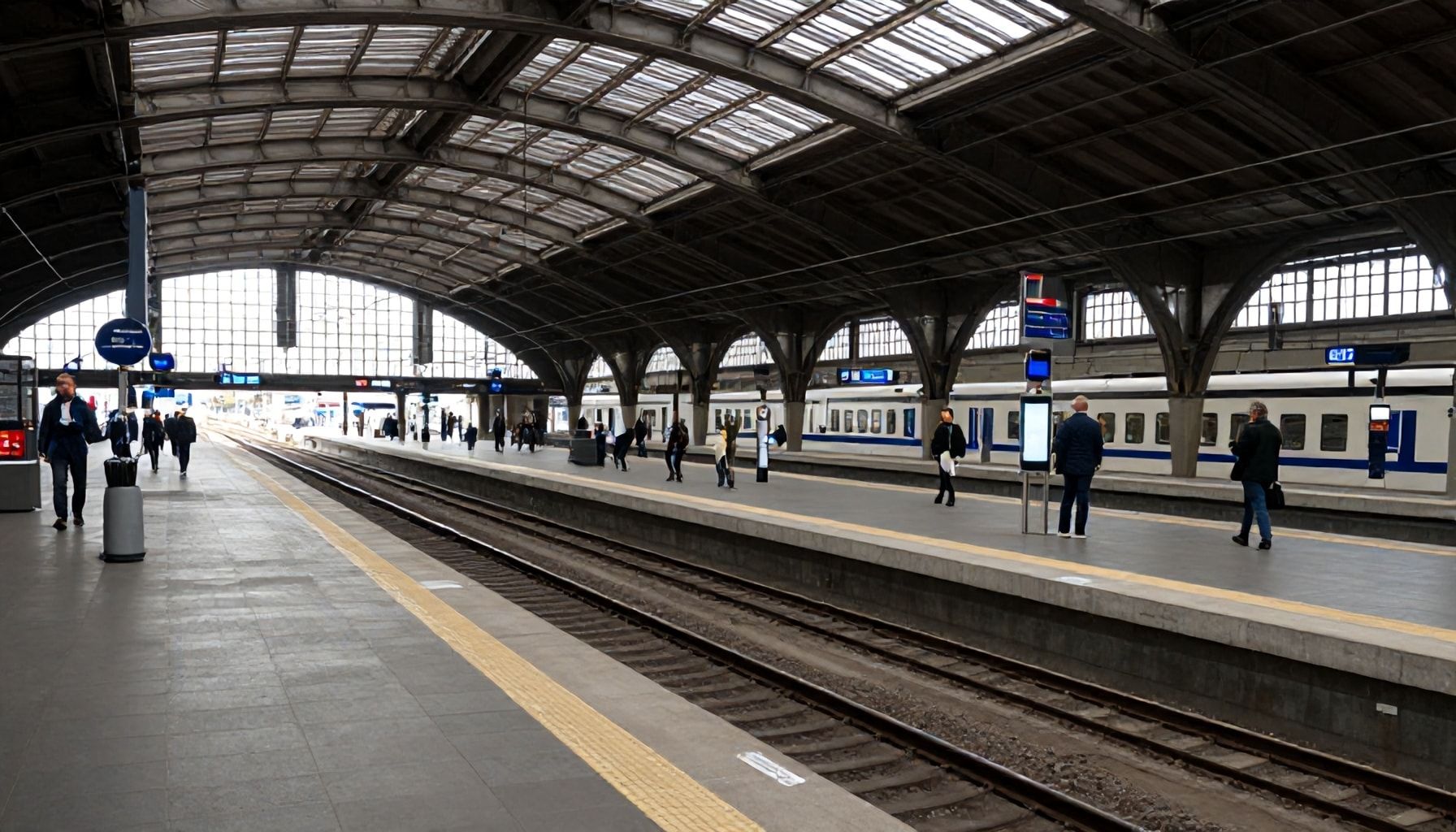 Architektur und Design der Bahnsteige