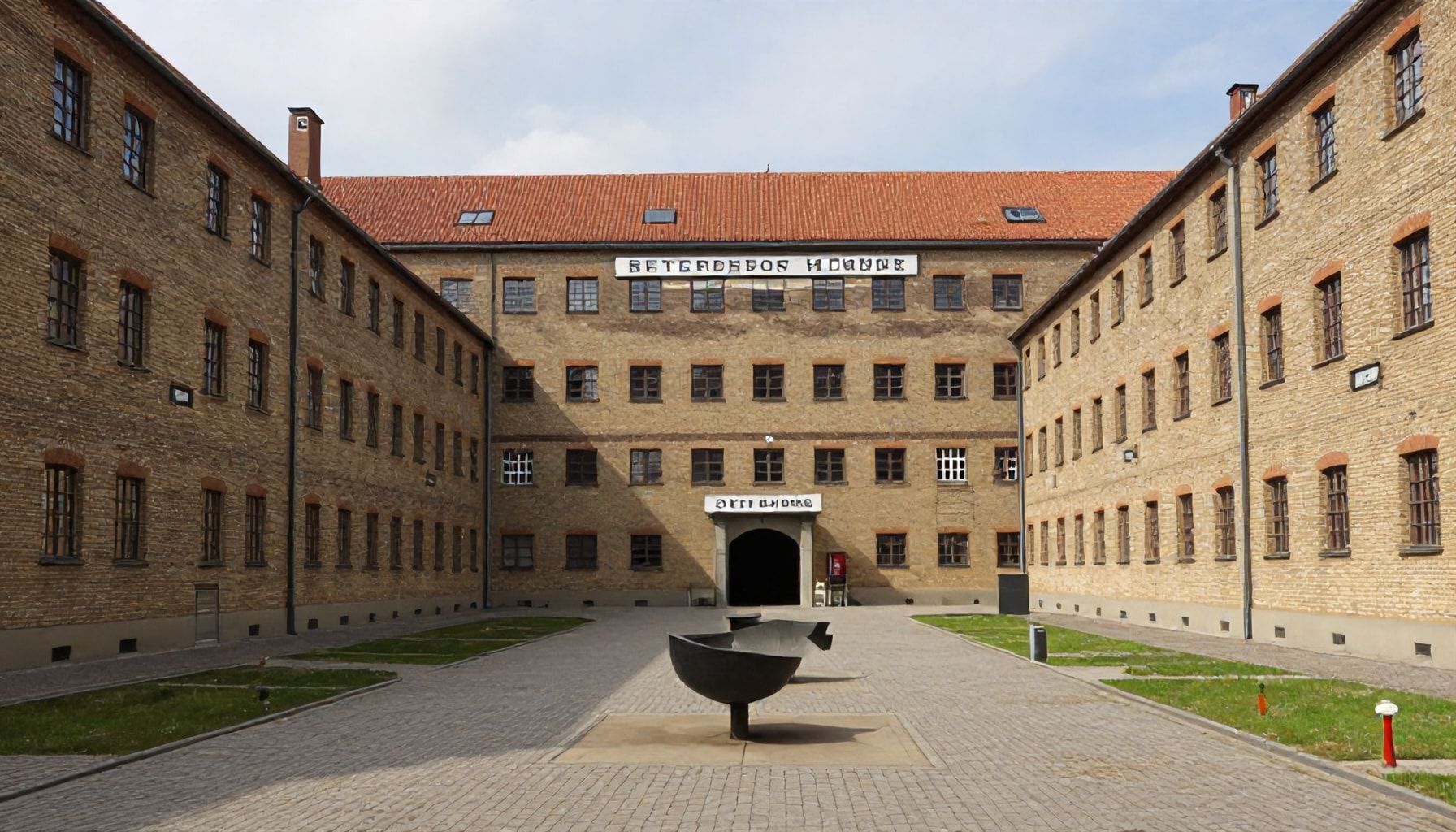 Architektur und Einrichtungen der Justizvollzugsanstalt