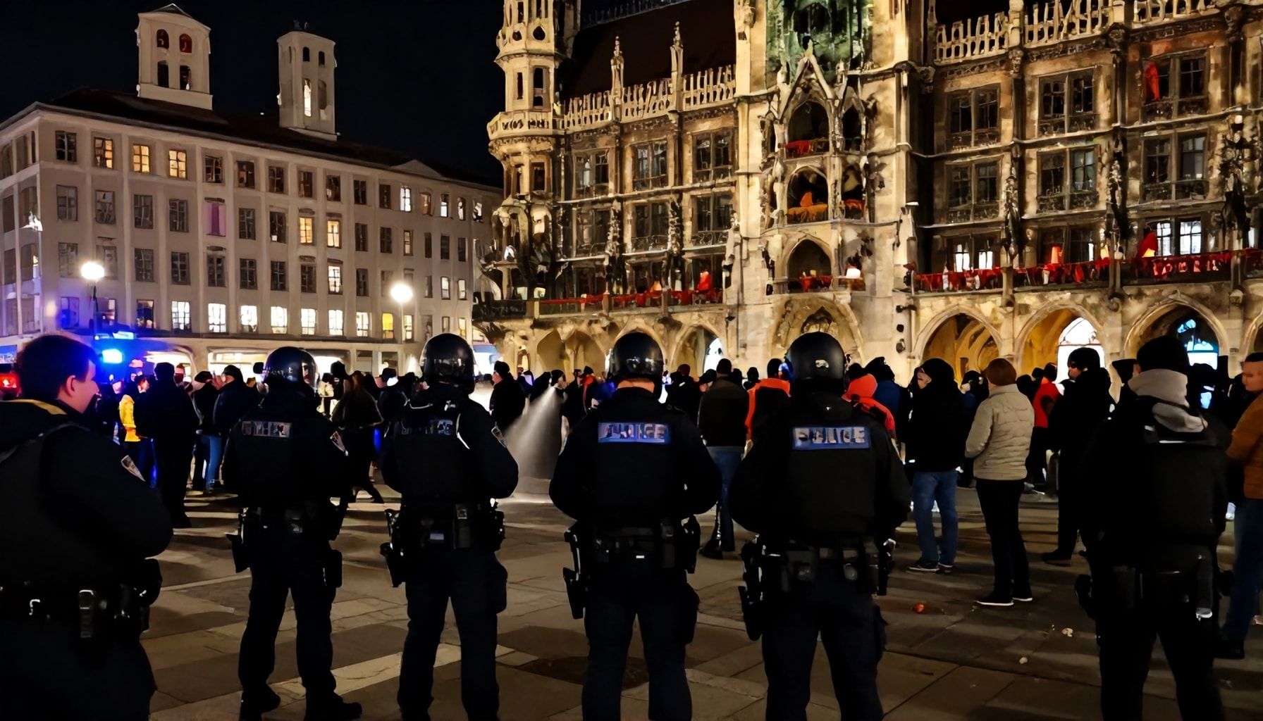 Ausschreitungen in München eskalieren