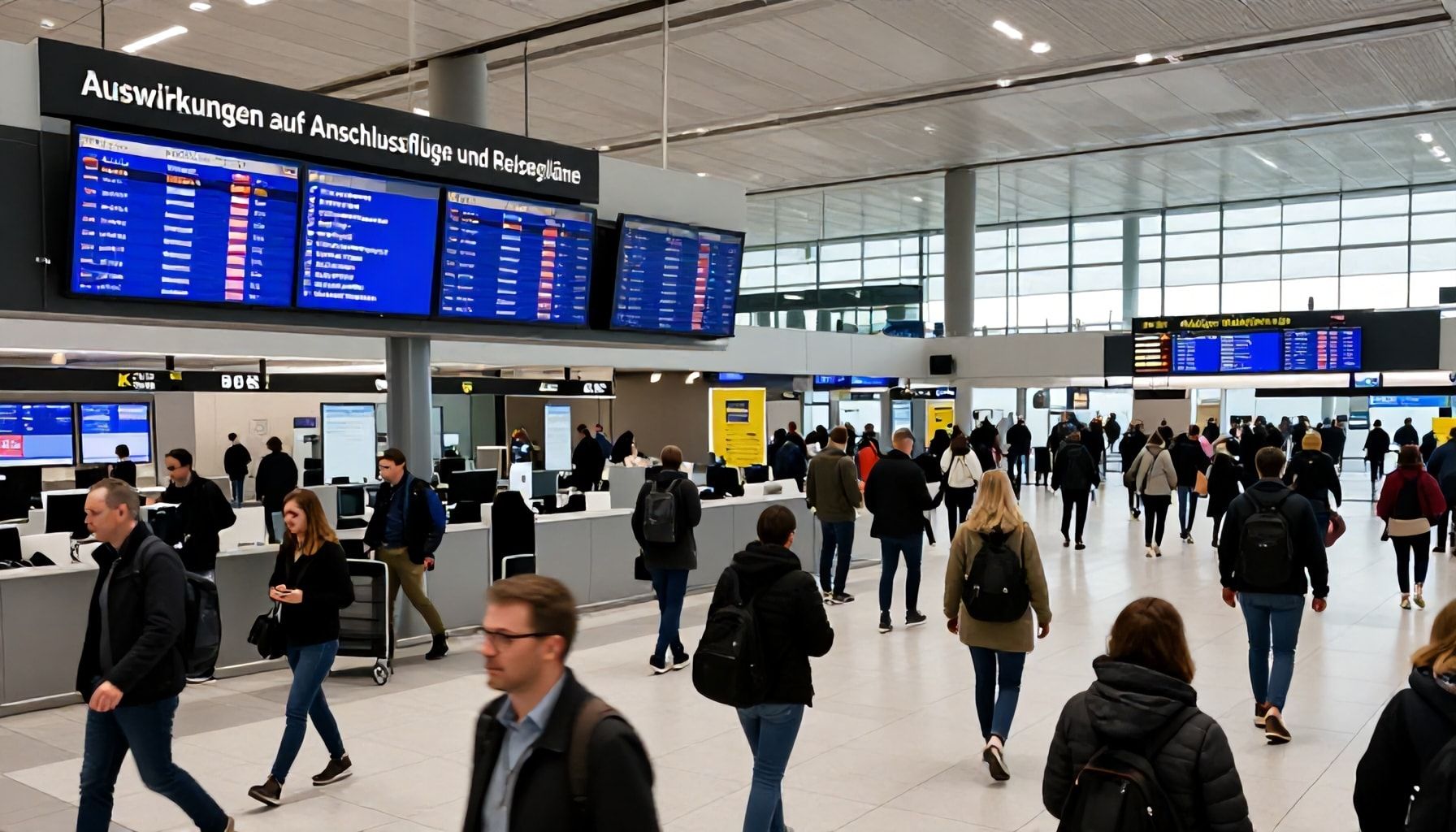 Auswirkungen auf Anschlussflüge und Reisepläne