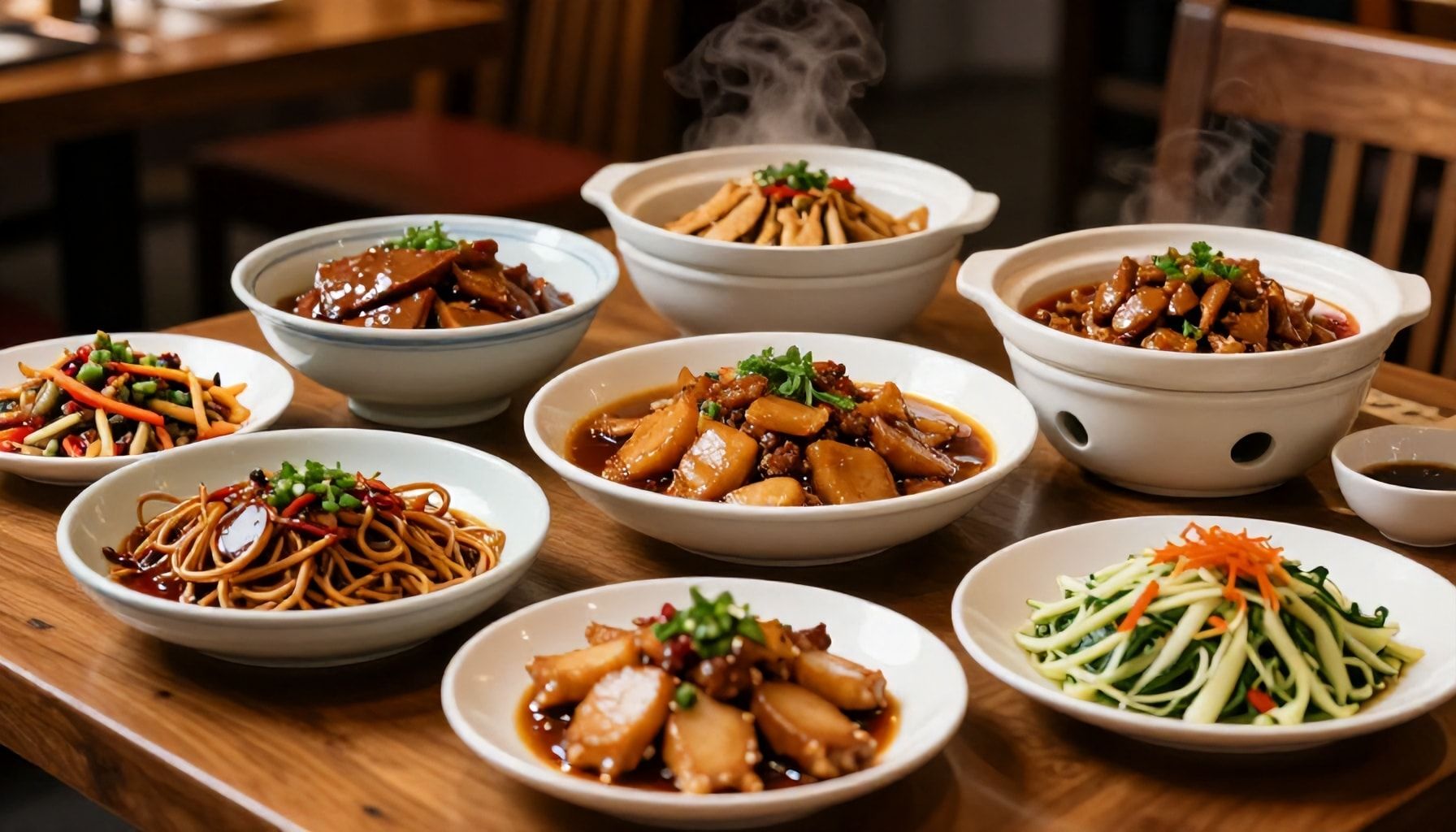 Authentische Gerichte aus verschiedenen Regionen