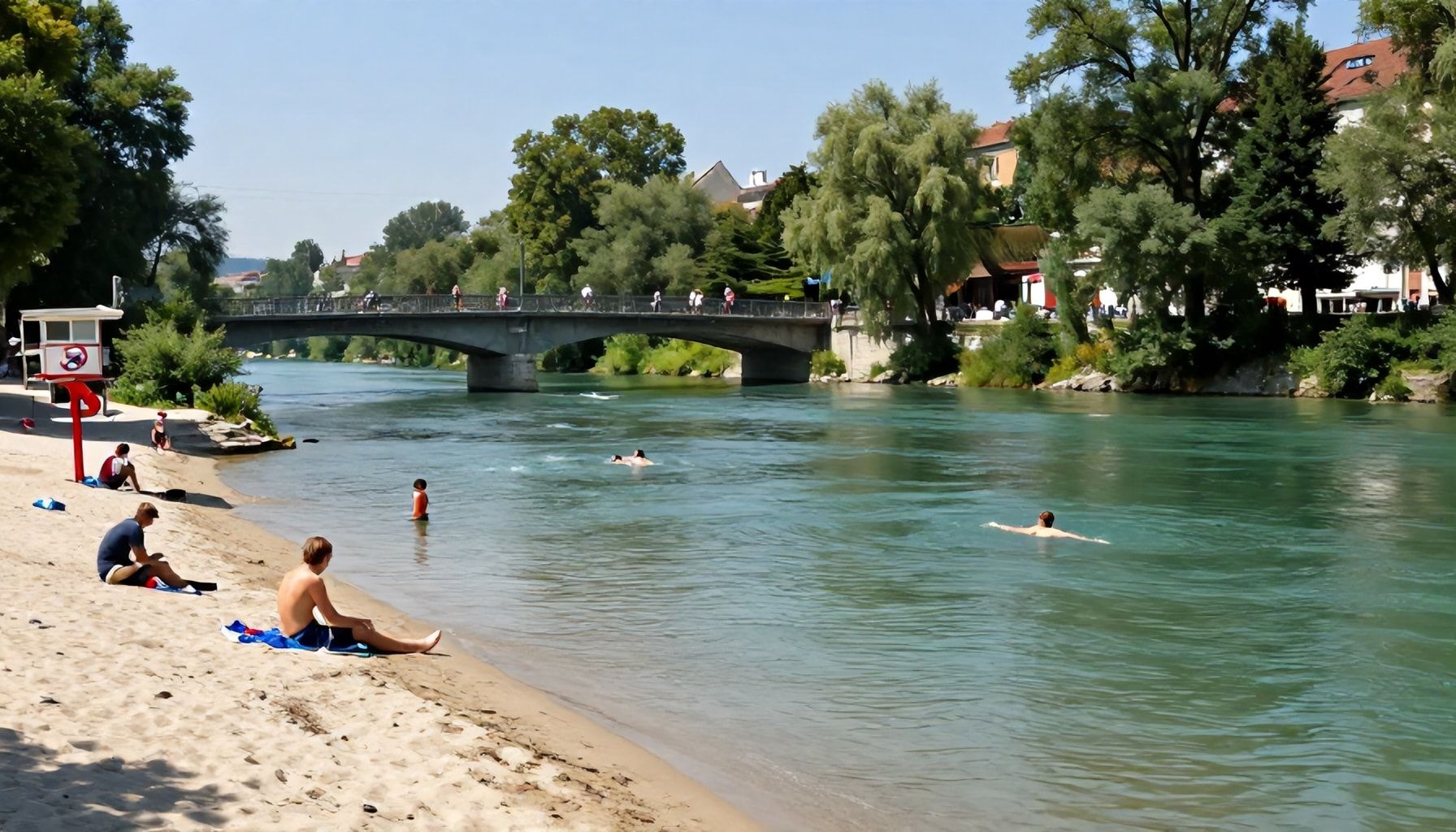 Beliebte Schwimmstellen in München