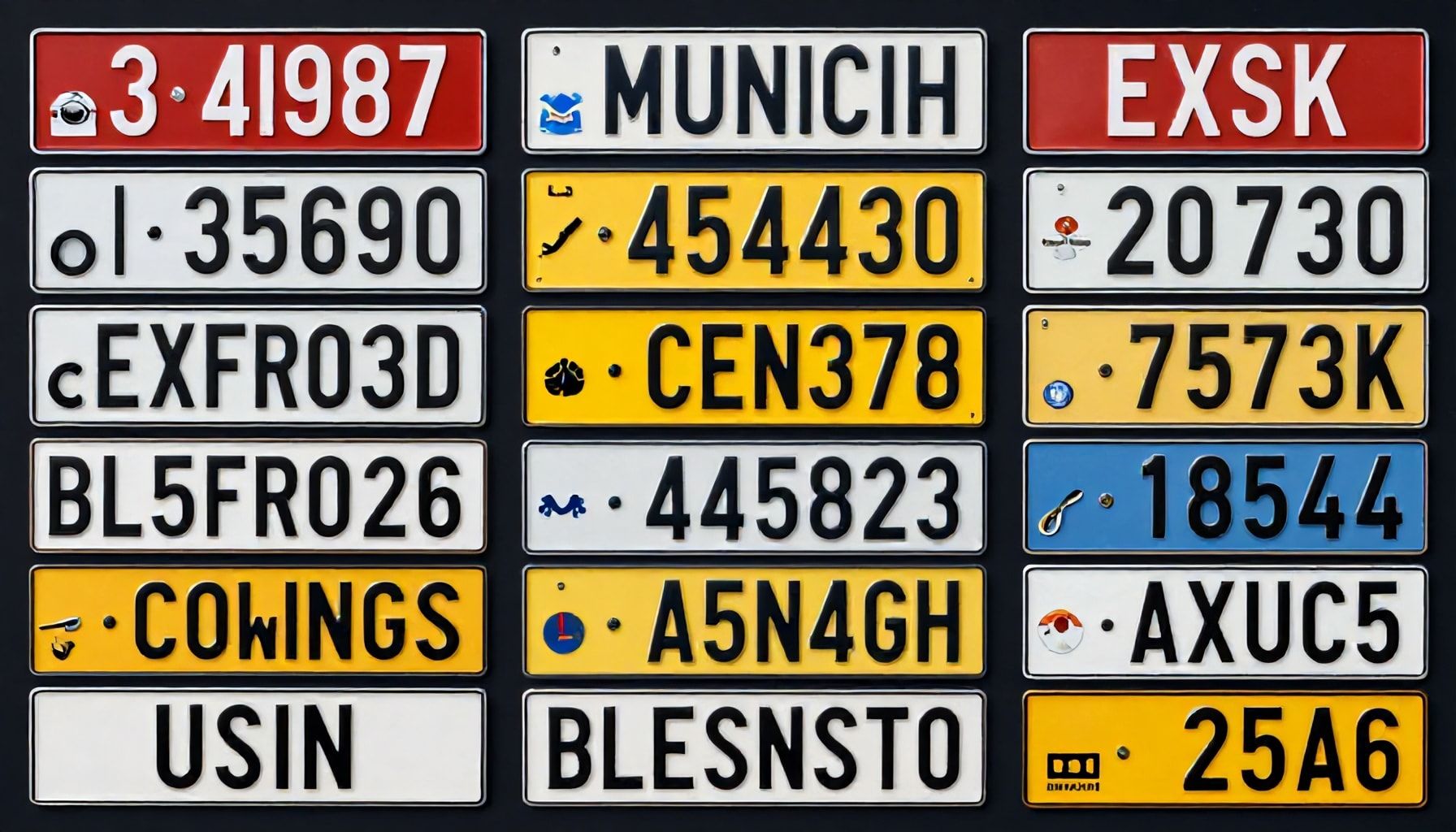 Beliebte Wunschkennzeichen und ihre Vergabe