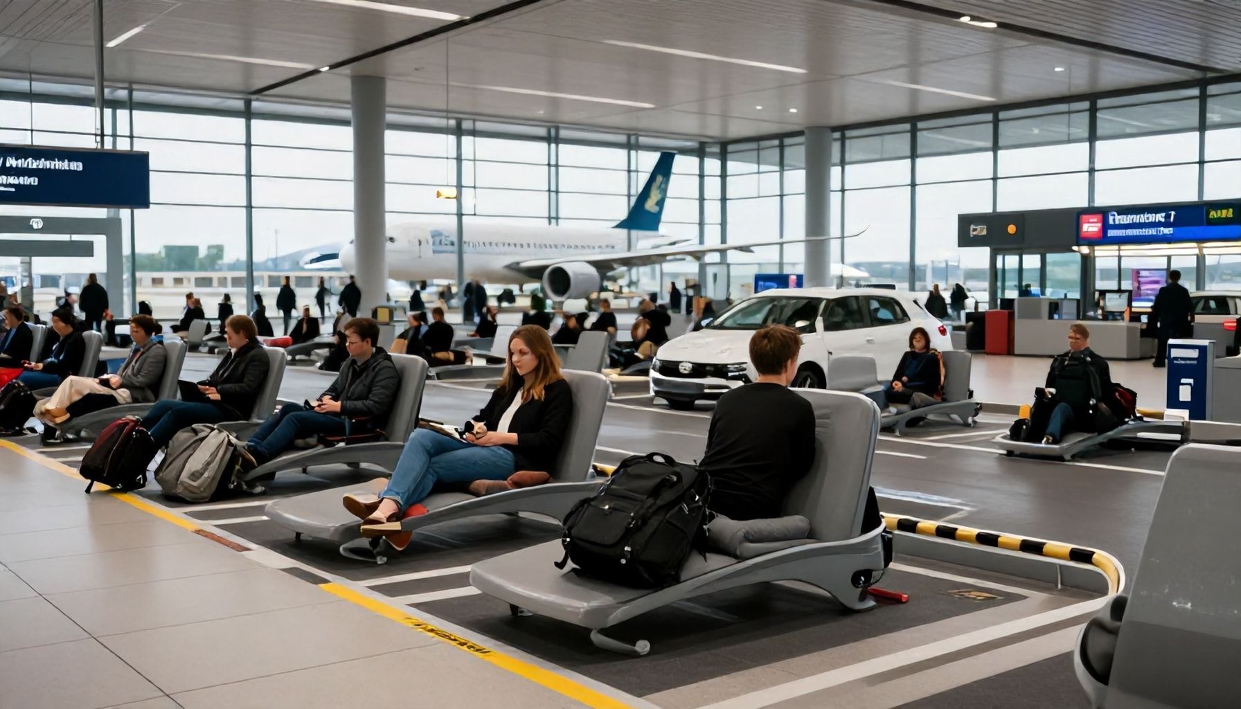 Bequeme Parkoptionen für Reisende