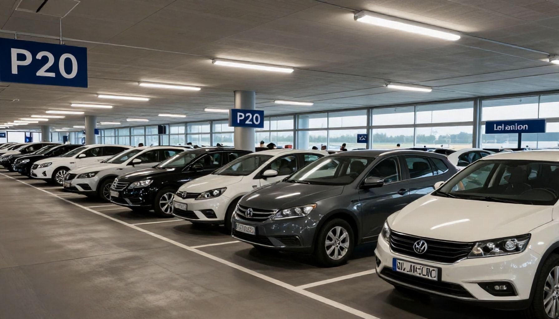 Bequemes Parken für Reisende