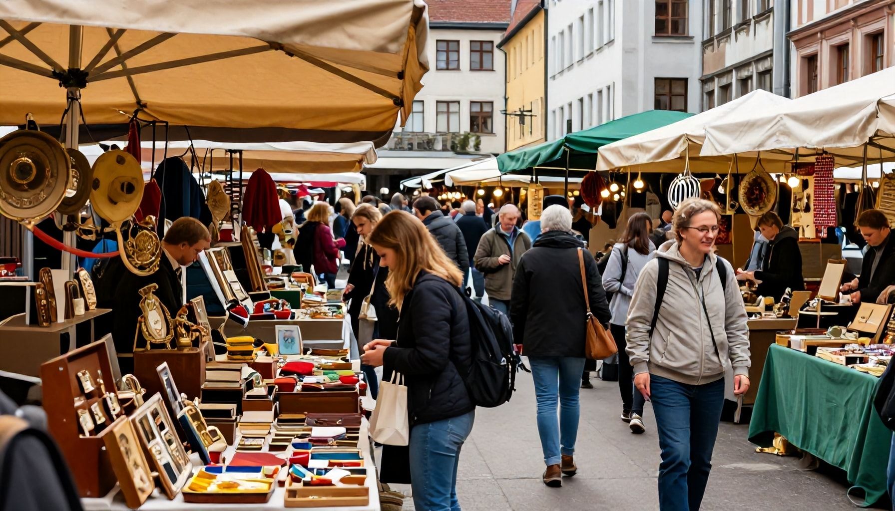 Buntes Treiben mit über 100 Verkaufsständen