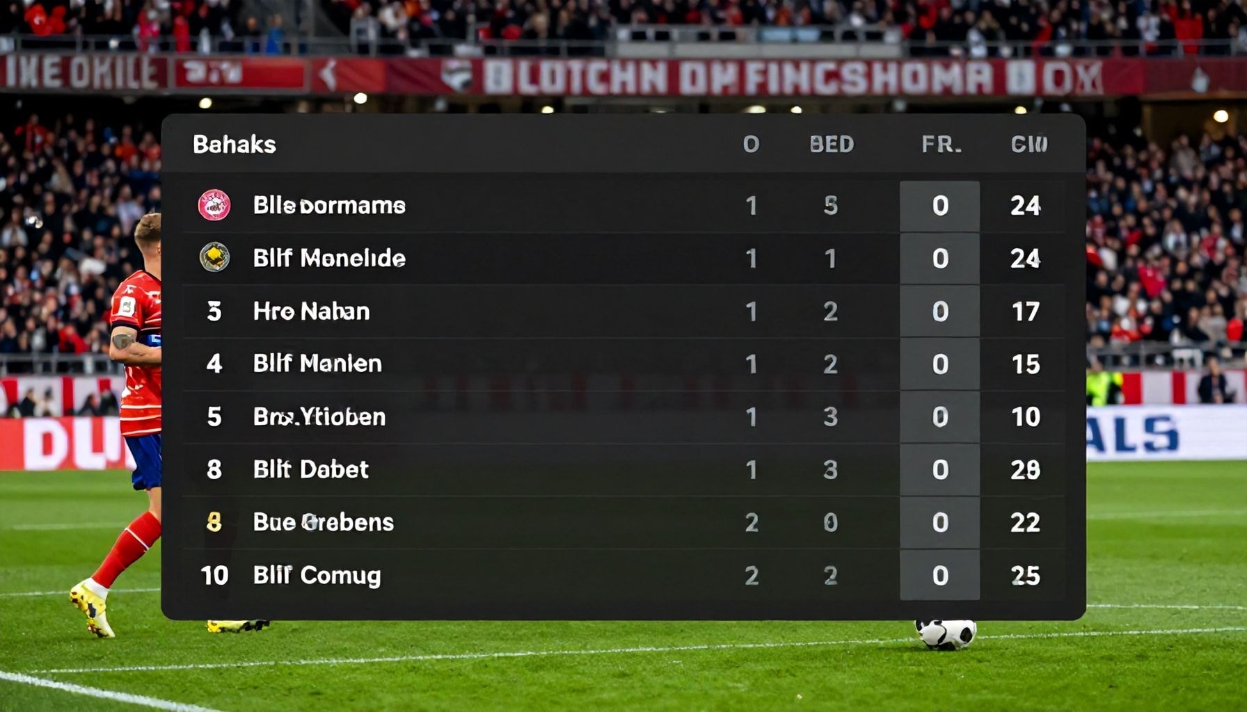 Die Bedeutung des Spiels für die Tabelle