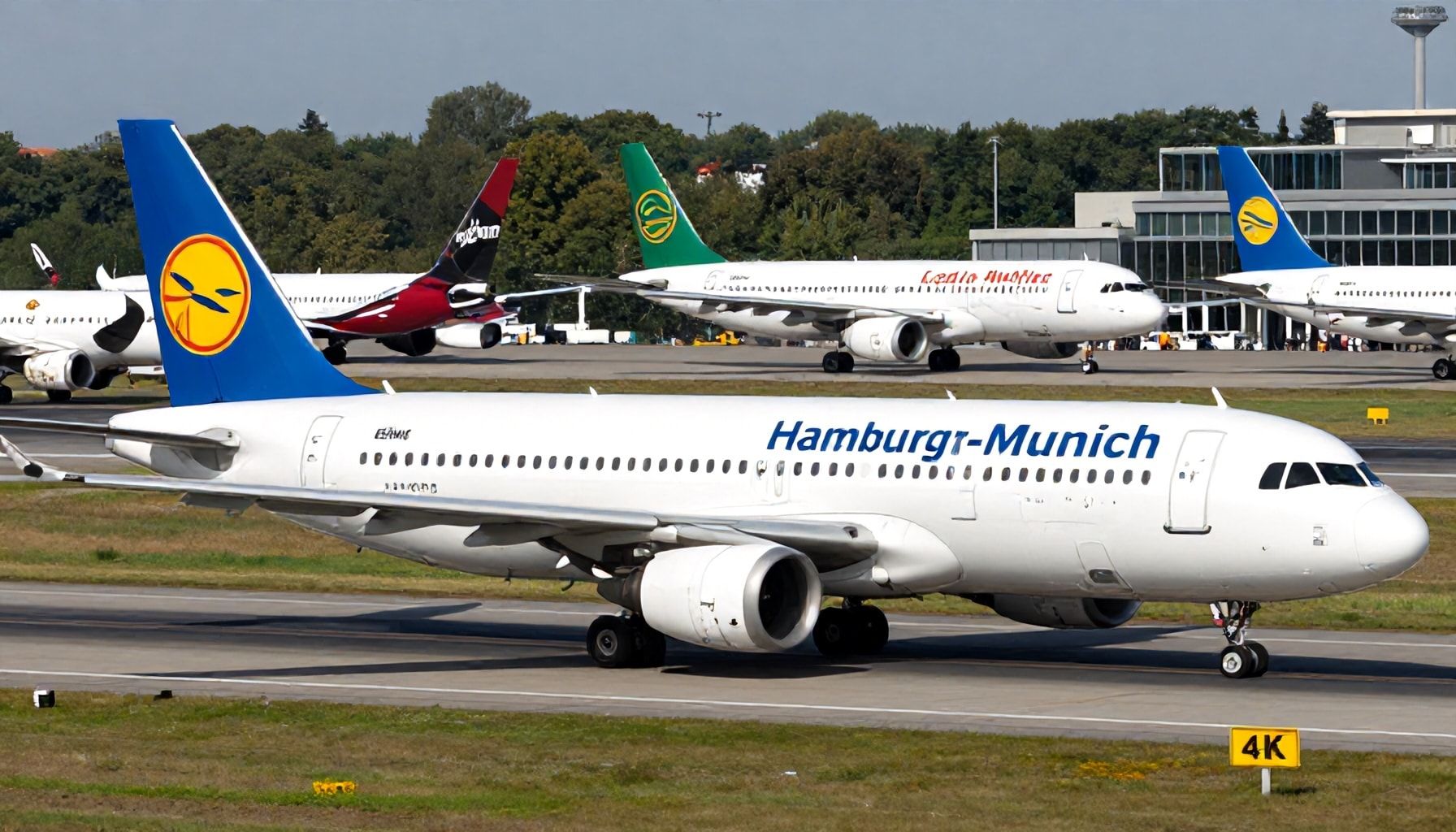 Die beliebte Flugroute zwischen Hamburg und München