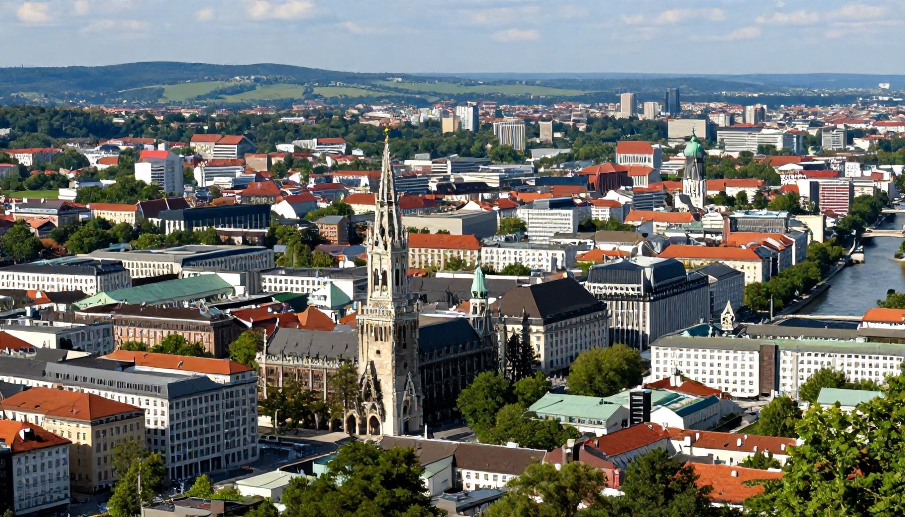 Die geografische Lage Münchens