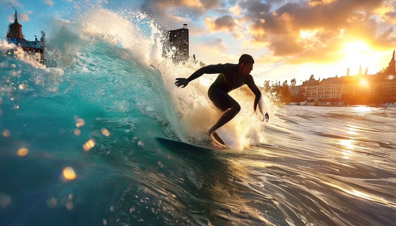 Die Ursprünge des Eisbachsurfens in München