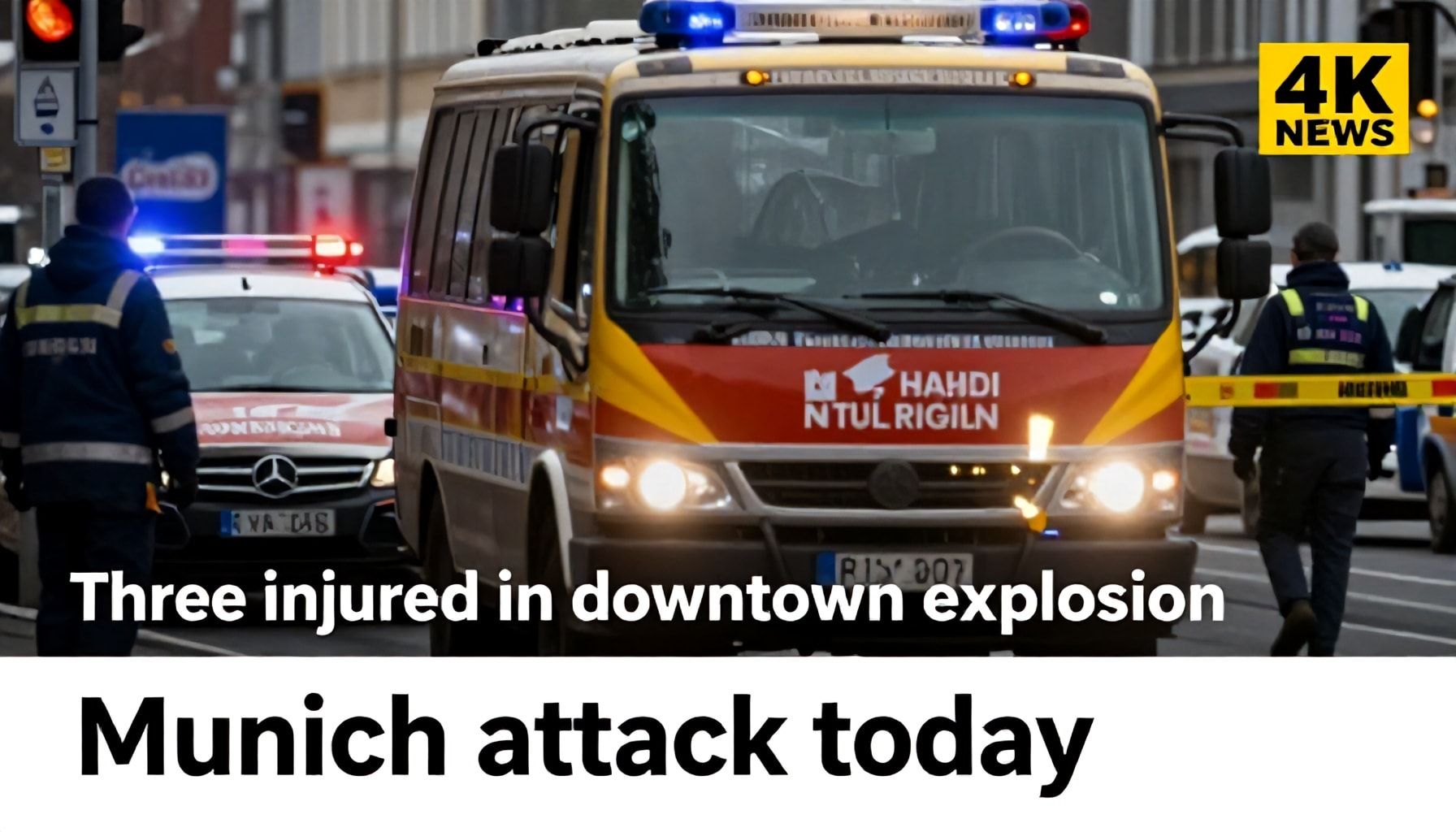 Drei Verletzte bei Explosion in Innenstadt