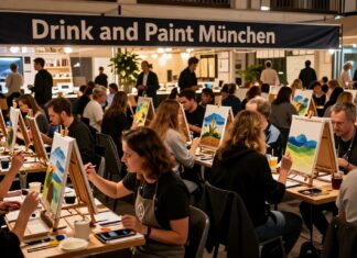 Drink and Paint München: 50+ Teilnehmer bei kreativem Abend