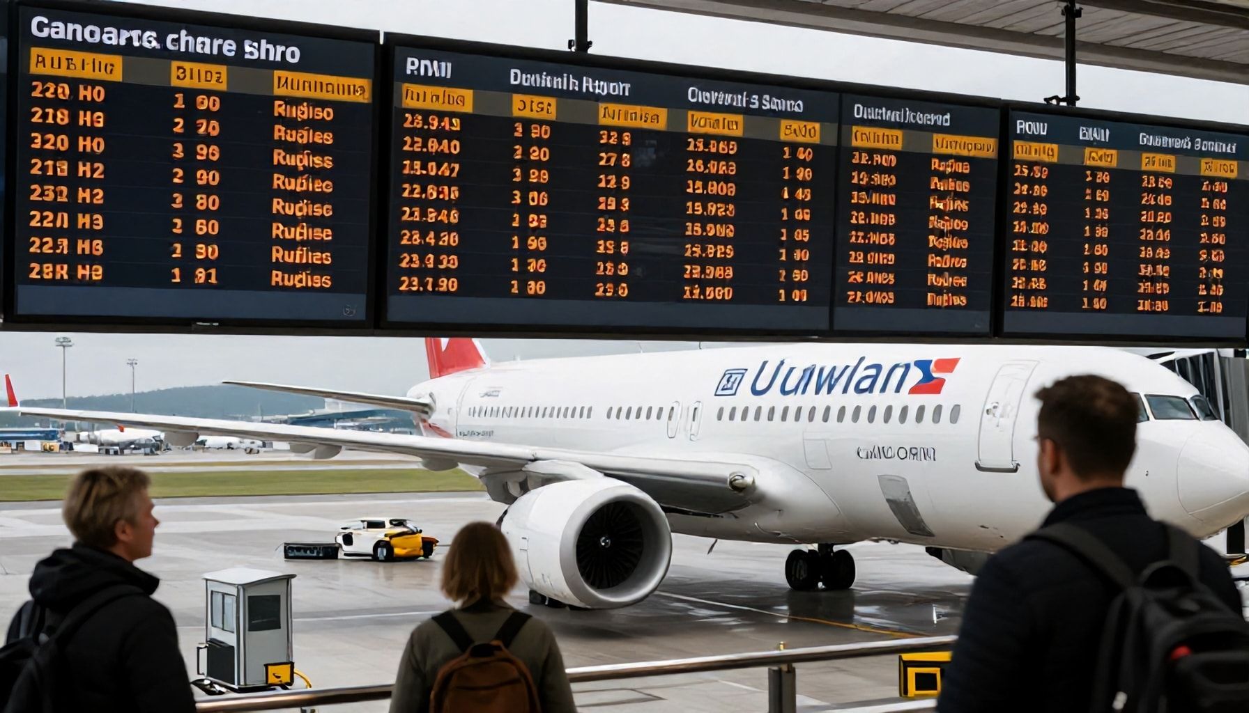 Ein Blick auf die Ankunftsdaten