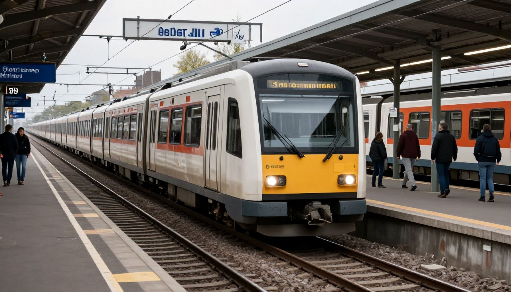 Ein Blick auf die Stammstrecke der S-Bahn