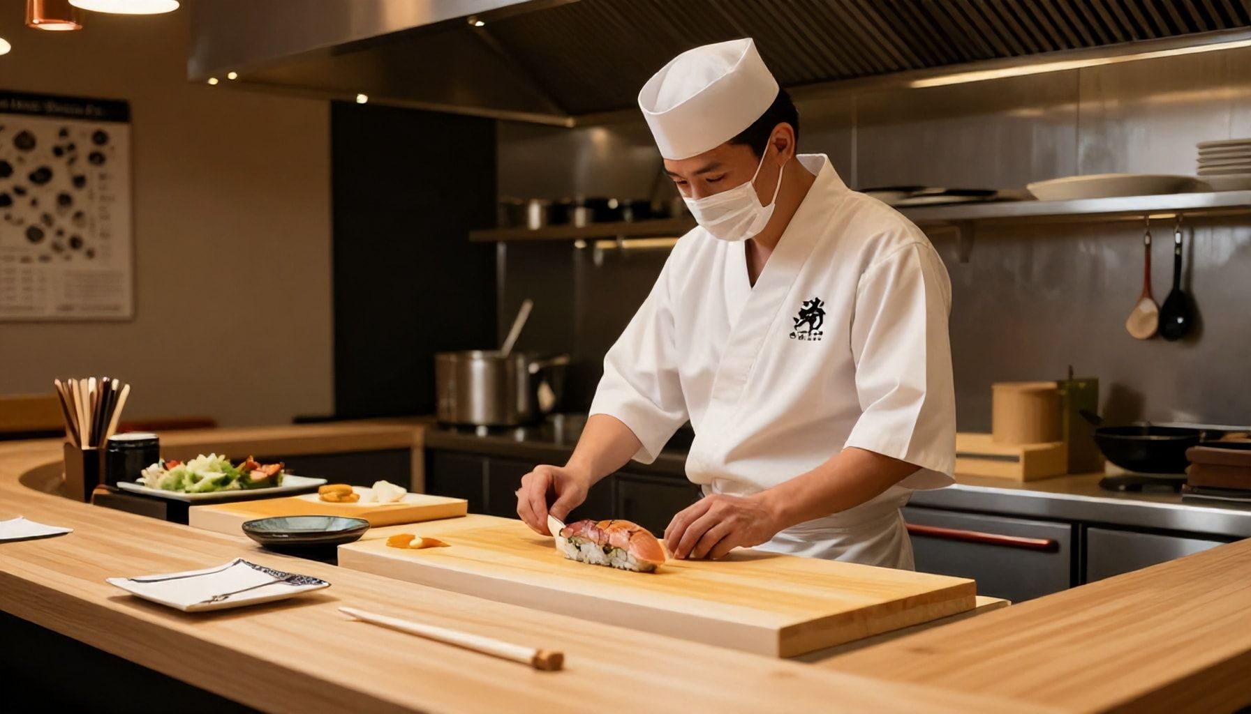 Ein Blick in die Küche des neuen Sushi-Tempels