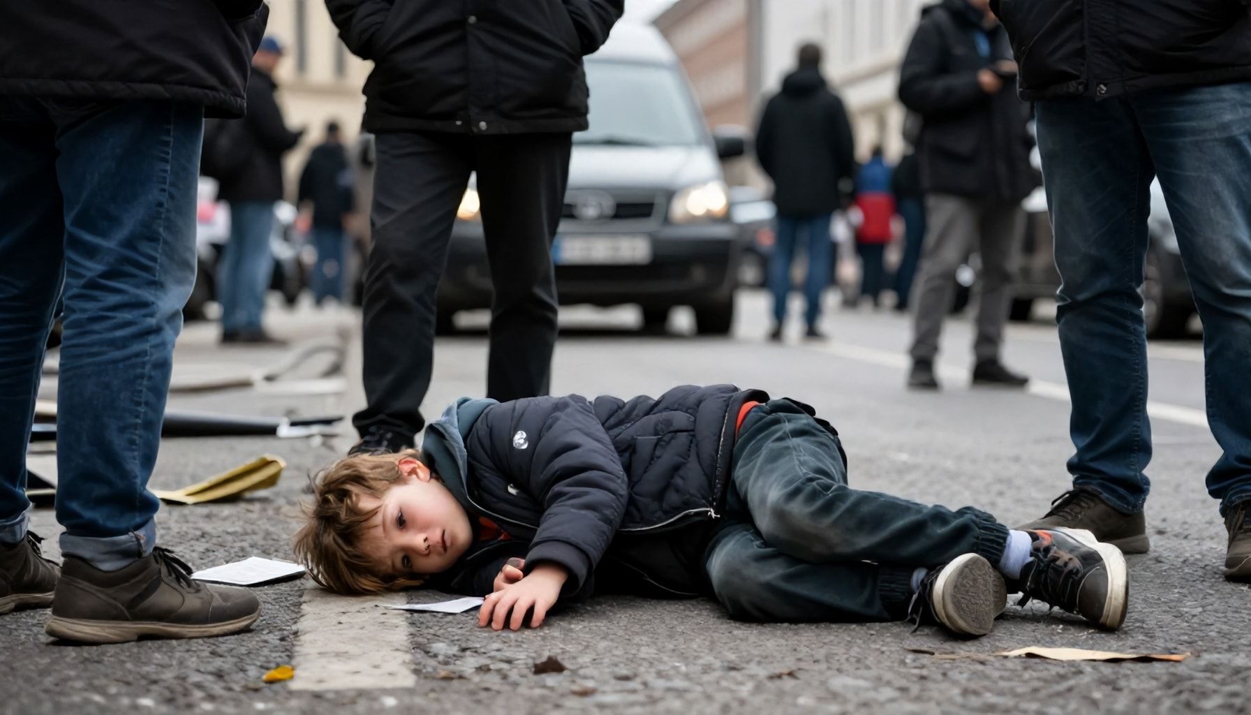 Ein Kind verliert sein Leben