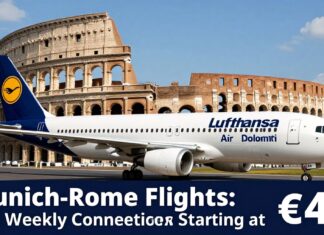 München-Rom-Flüge: 120 Verbindungen pro Woche ab 49 Euro