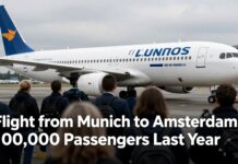Flug von München nach Amsterdam: 100.000 Passagiere im letzten Jahr Home