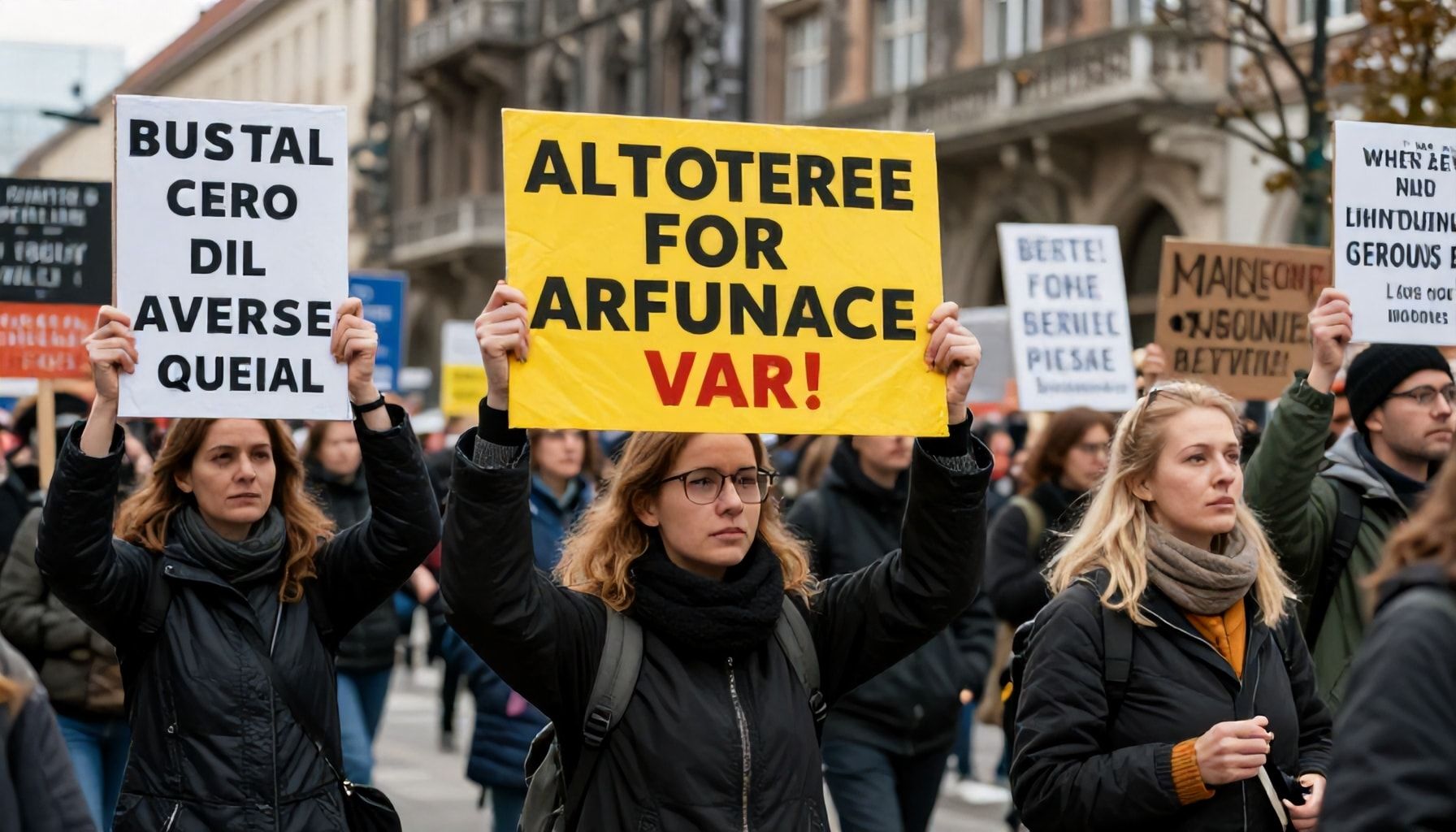 Friedliche Proteste mit klaren Forderungen