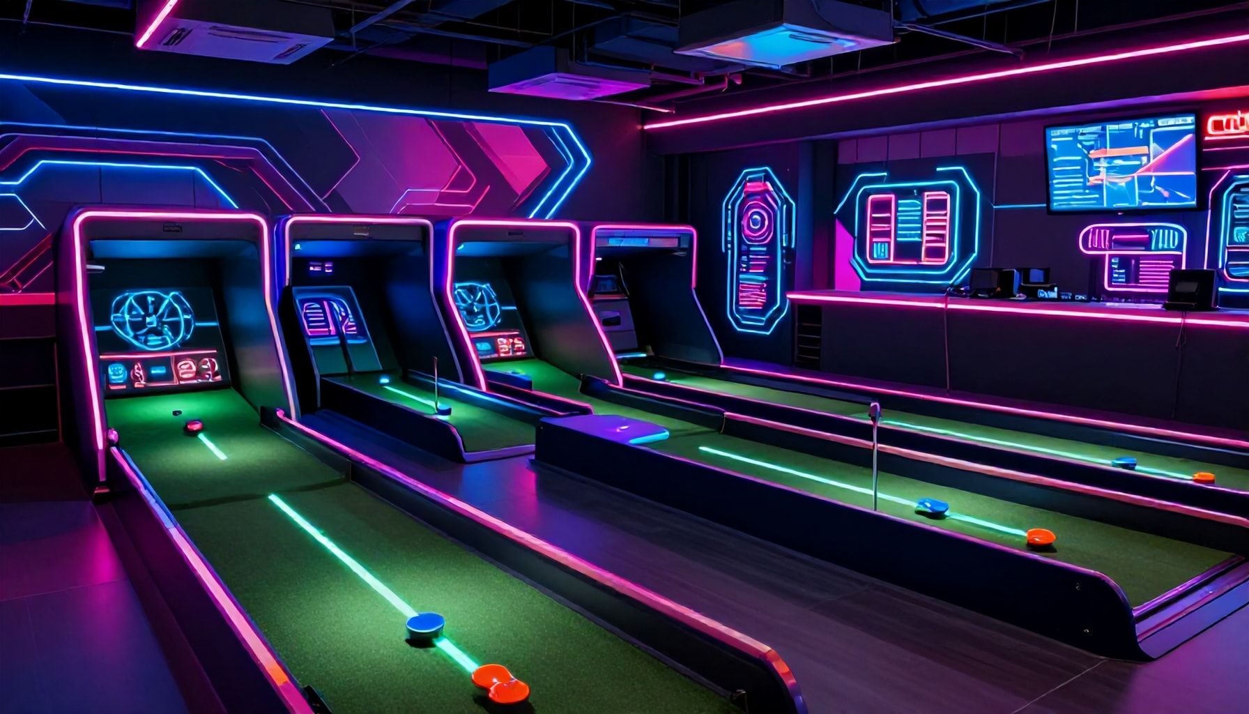 Futuristisches Minigolf-Erlebnis in München