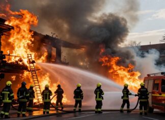 Großbrand in München: 50 Feuerwehrleute im Einsatz