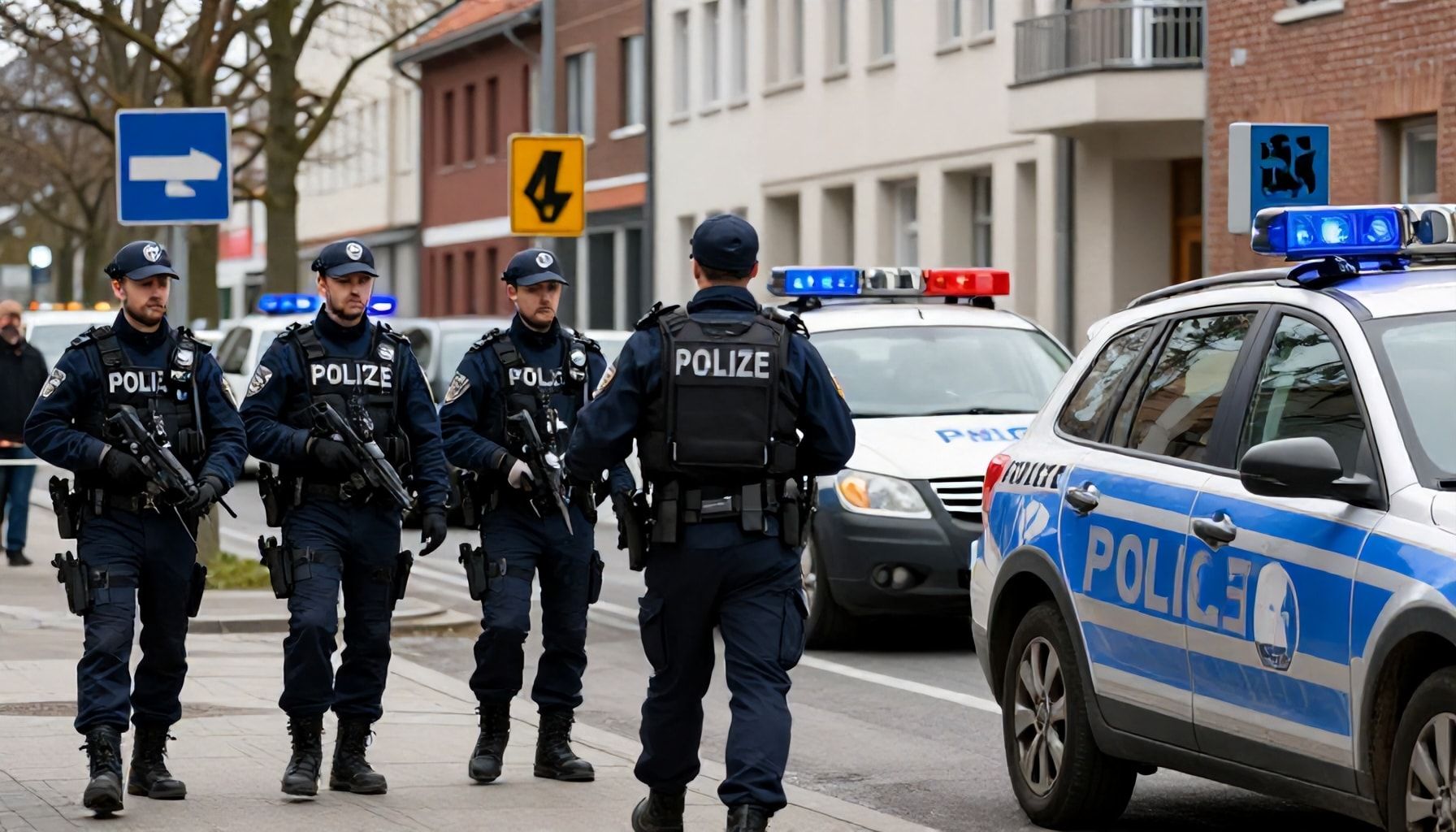 Großeinsatz der Polizei in Sendling