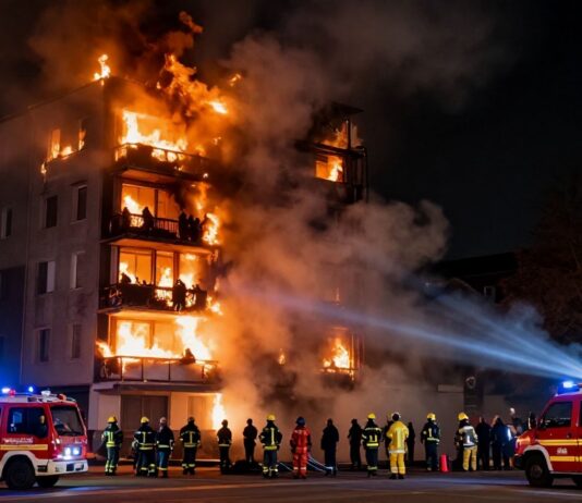 Großalarm in München: 50 Einsatzkräfte bei Brand in Hochhaus im Einsatz