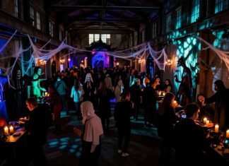 Gruselige Halloween-Party in München mit über 500 Gästen