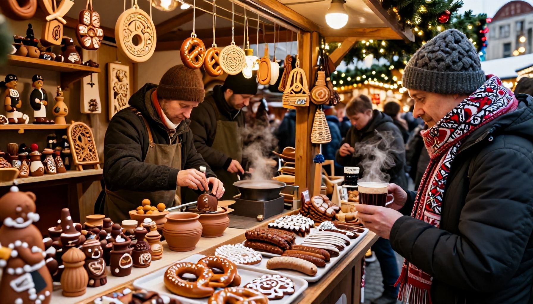 Handgemachte Kunsthandwerk und kulinarische Köstlichkeiten