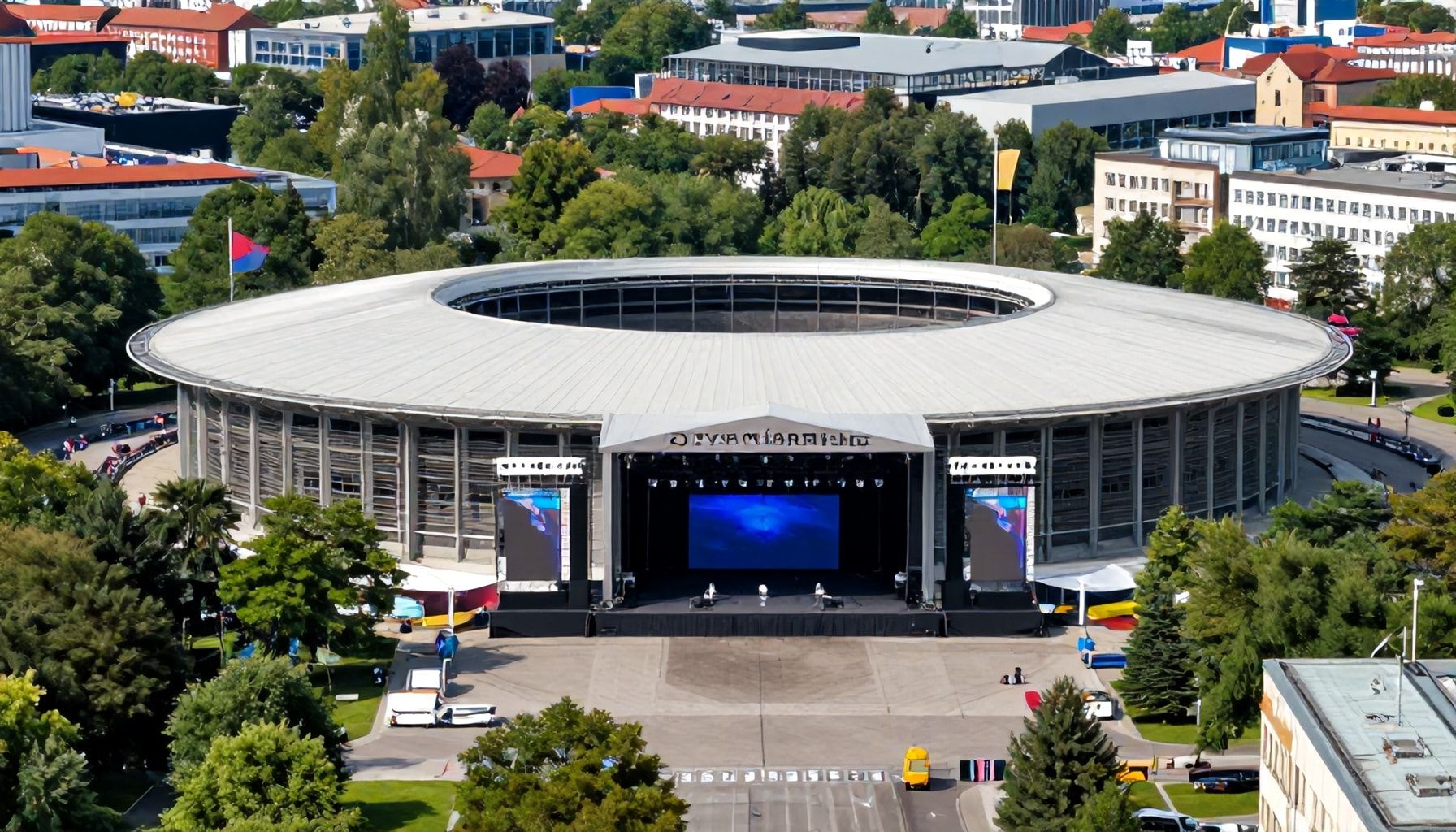 Historische Bühne der Olympiahalle