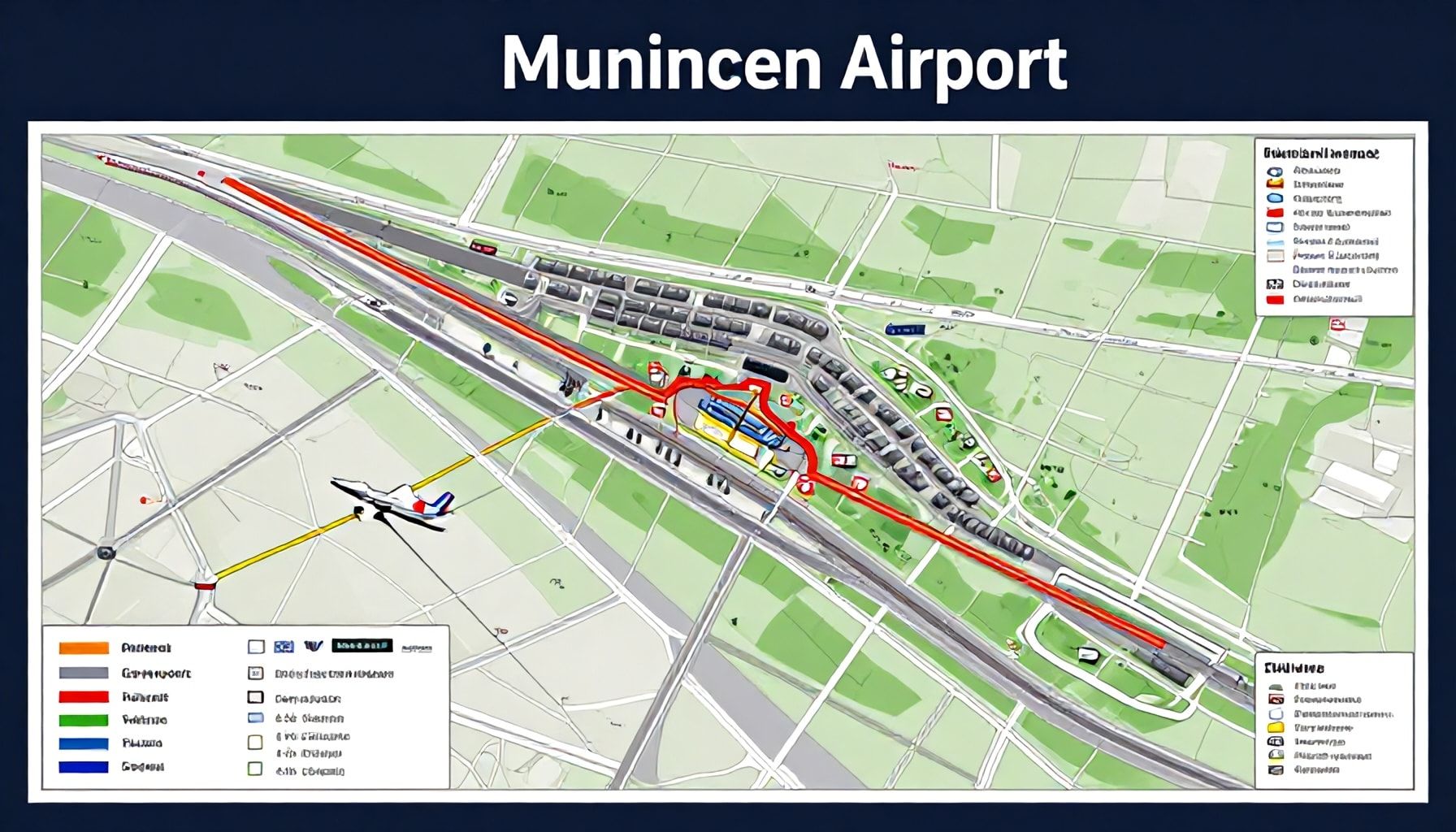 Historische Entwicklung der Flughafenkarten