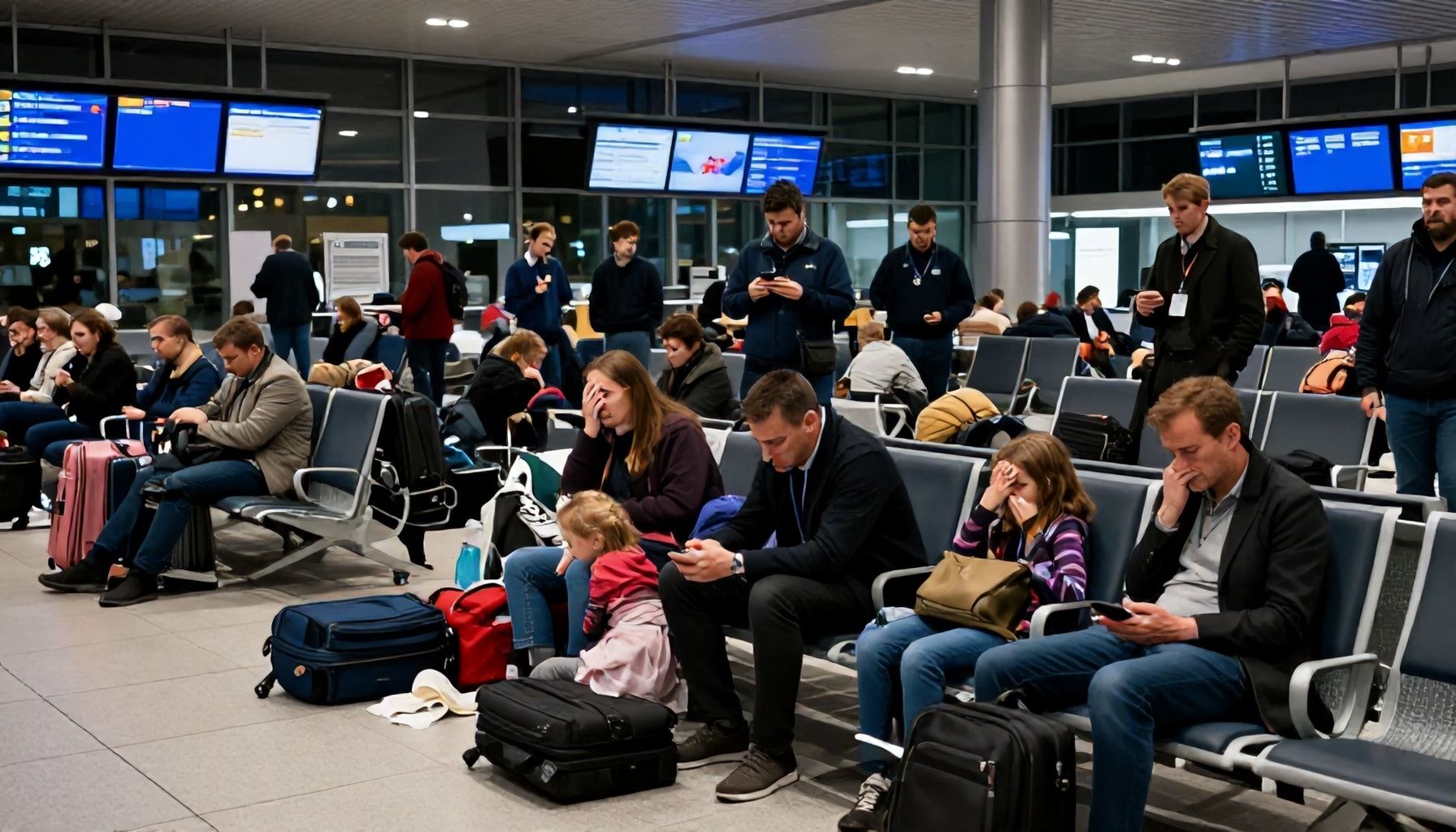 Hunderte Flüge gestrichen - Passagiere gestrandet