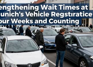 Neue Wartezeiten bei der KFZ-Zulassungsstelle München: 4 Wochen