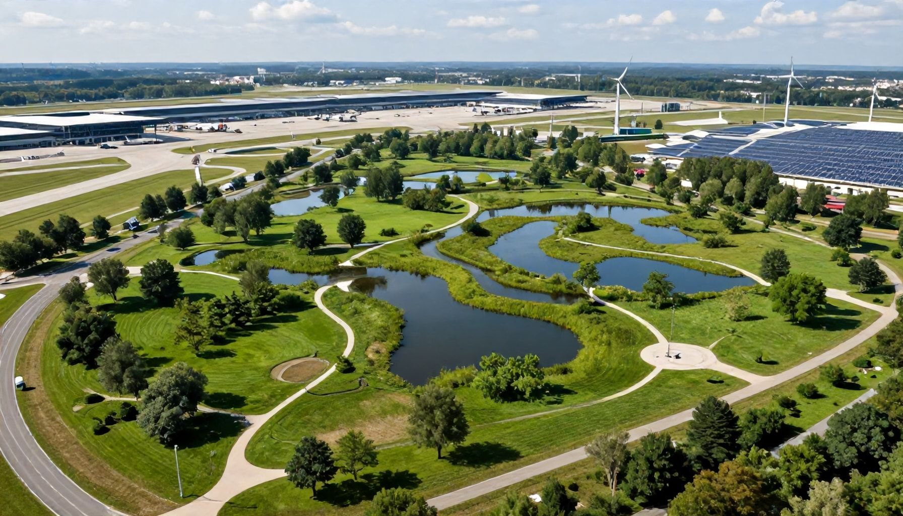 Langfristige Vision für den Flughafenpark