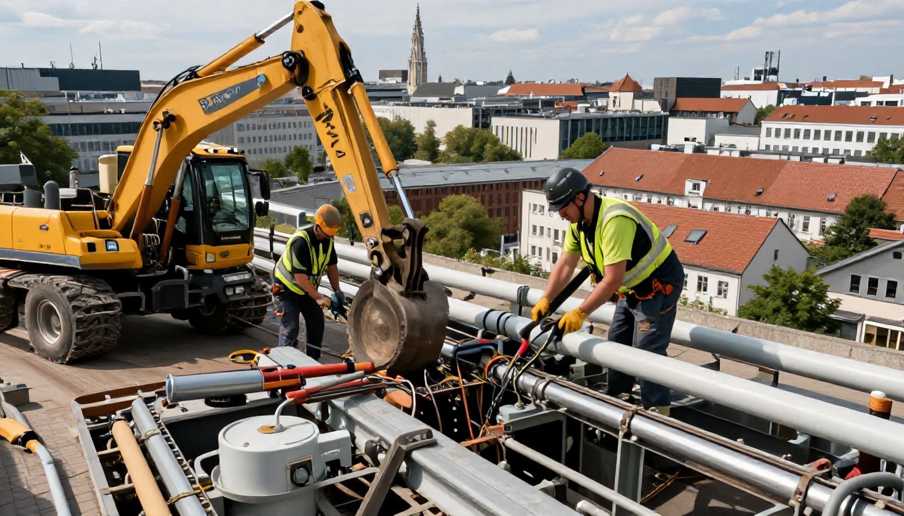 Laufende Reparaturarbeiten in vollem Gange