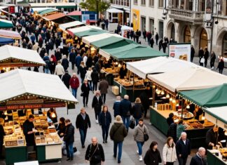 Münchens Markt mit 200.000 Besuchern am Wochenende