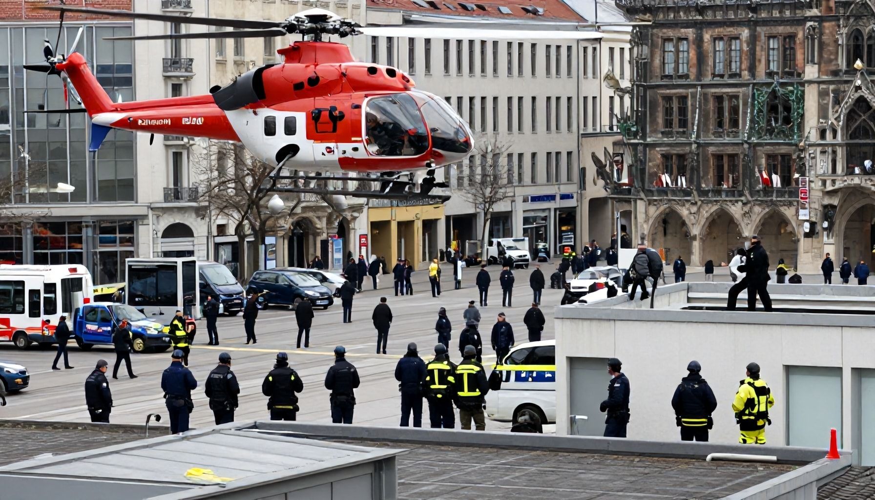 Maßnahmen der Behörden und Rettungskräfte