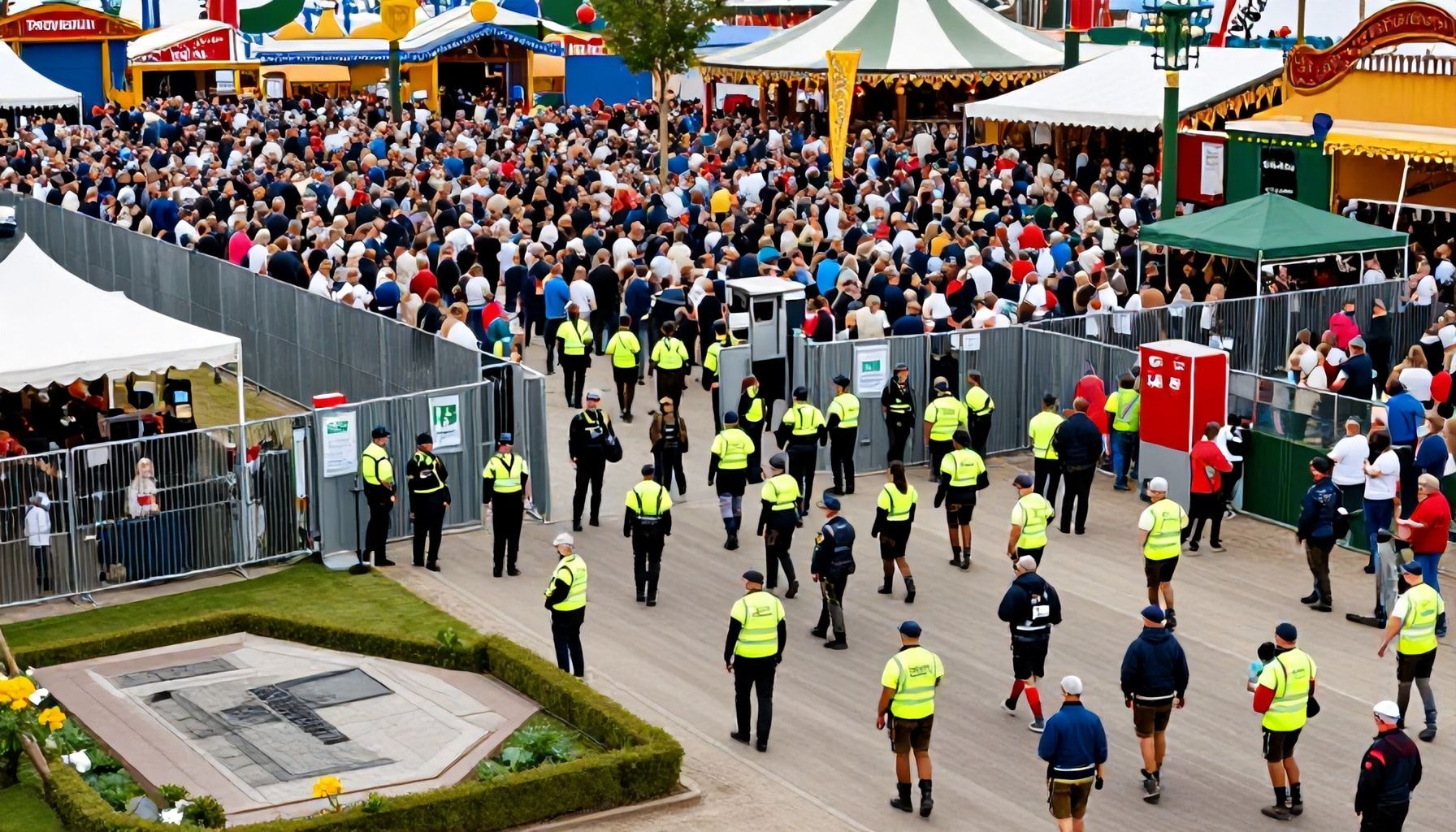 Maßnahmen zur Sicherheit bei Volksfesten