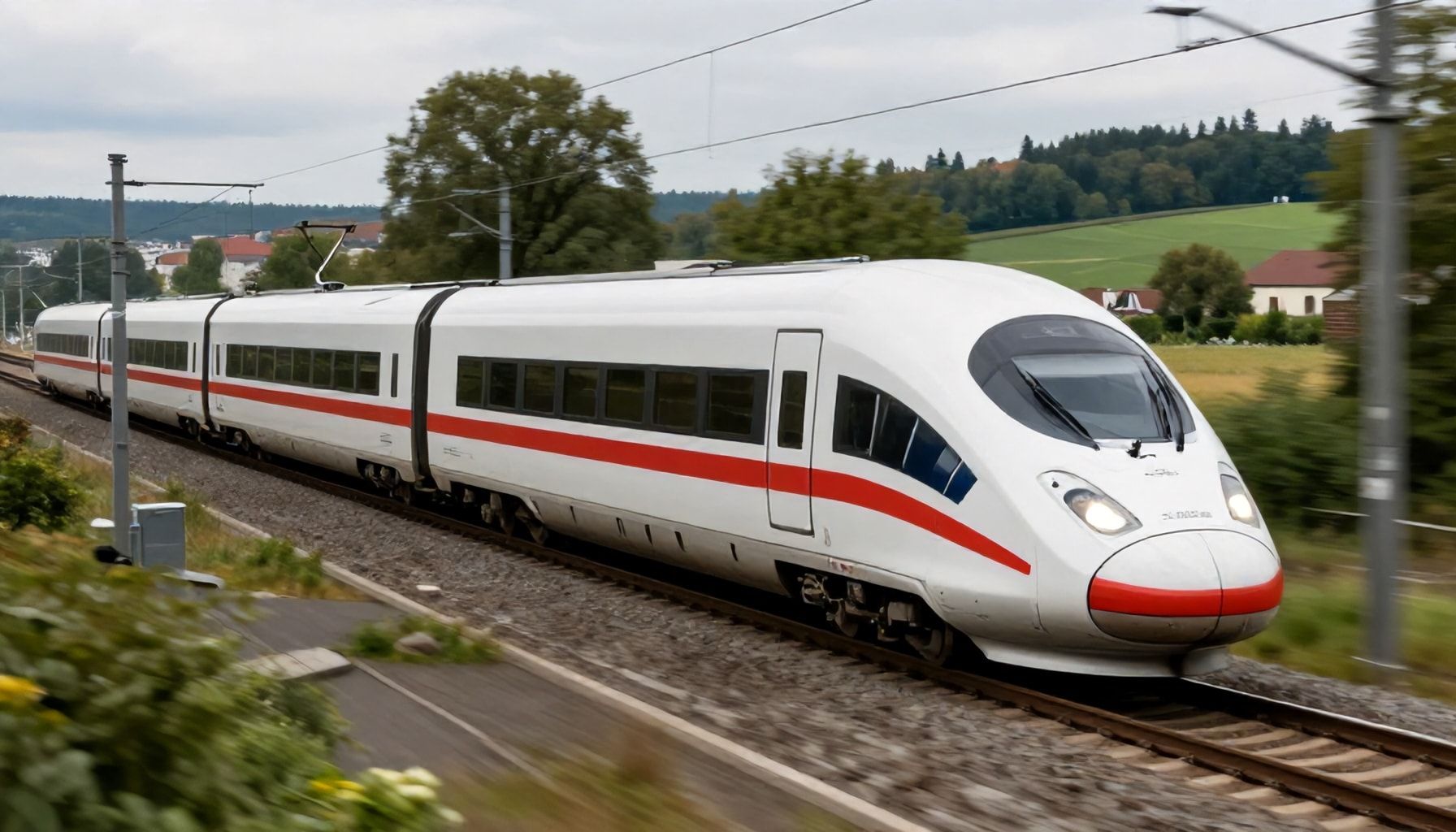 Moderne Züge verkürzen die Reisezeit