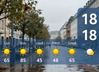 Heute in München: 18 Grad und gelegentlicher Regen am Nachmittag