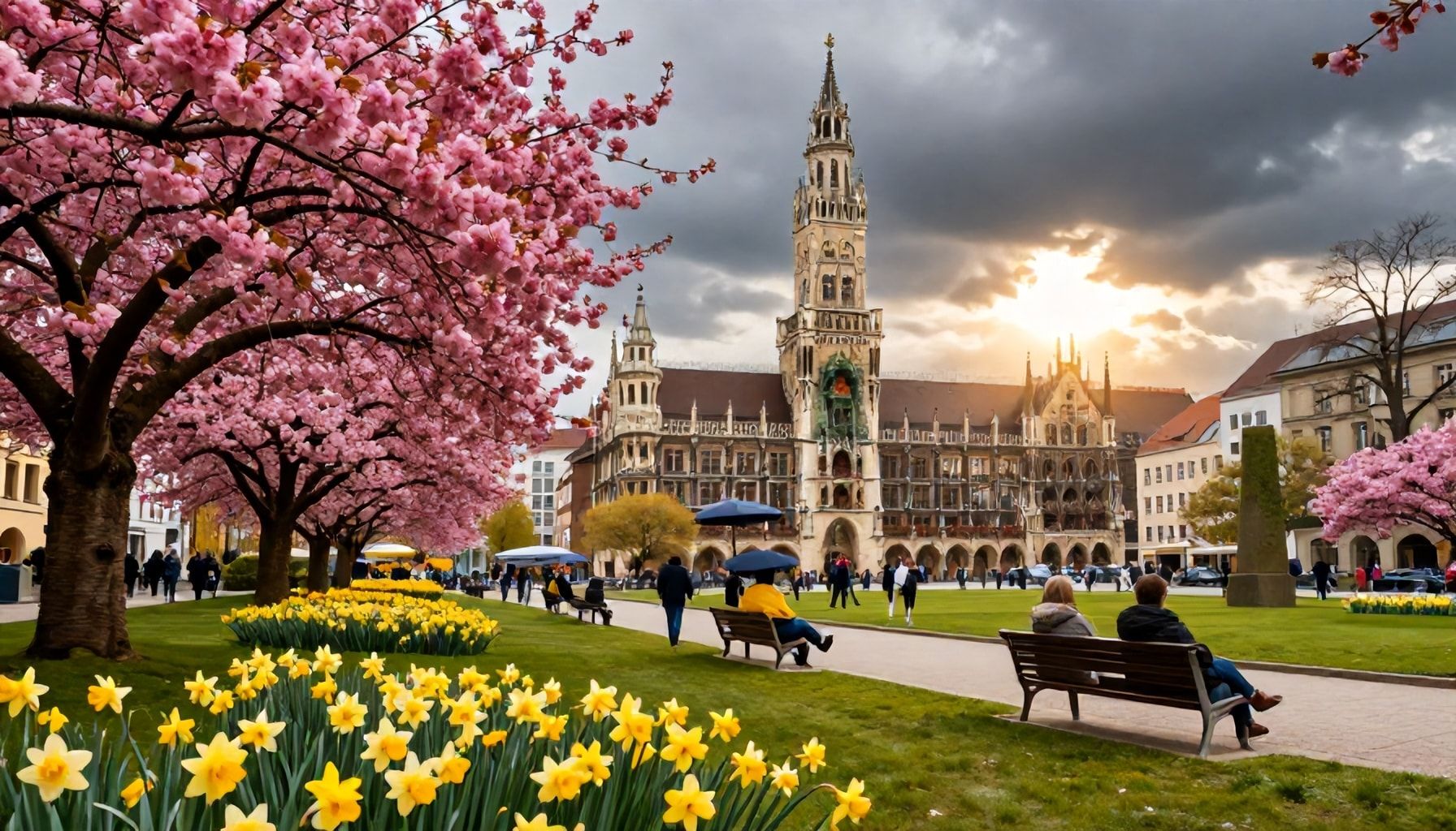 Münchens typisches Frühlingswetter im April