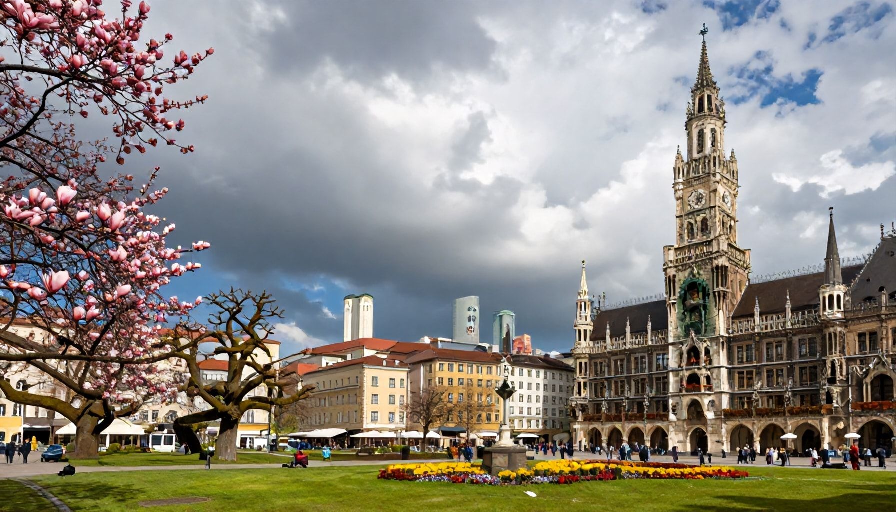 Münchens Wetter im Frühling typisch unbeständig