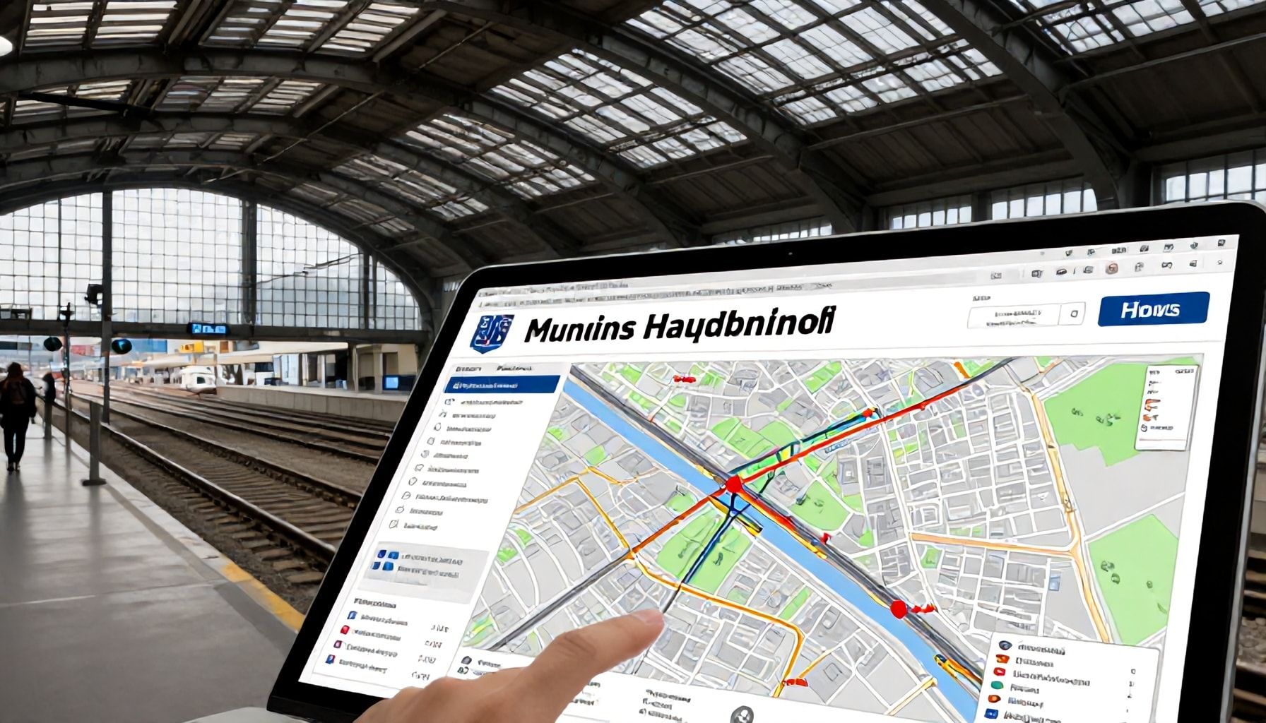 Navigation im größten Bahnhof Deutschlands